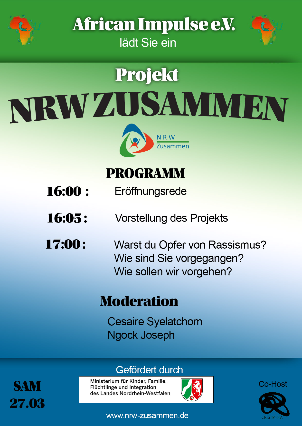 project opening flyer